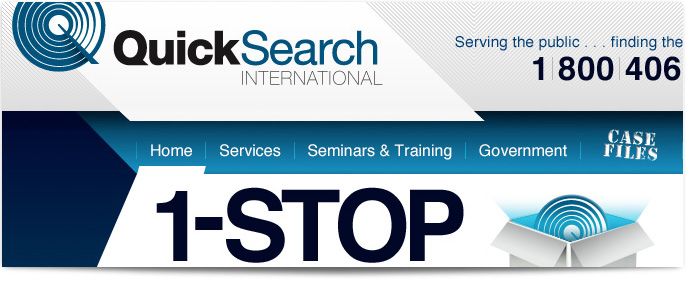 Quick Search International Website redesign